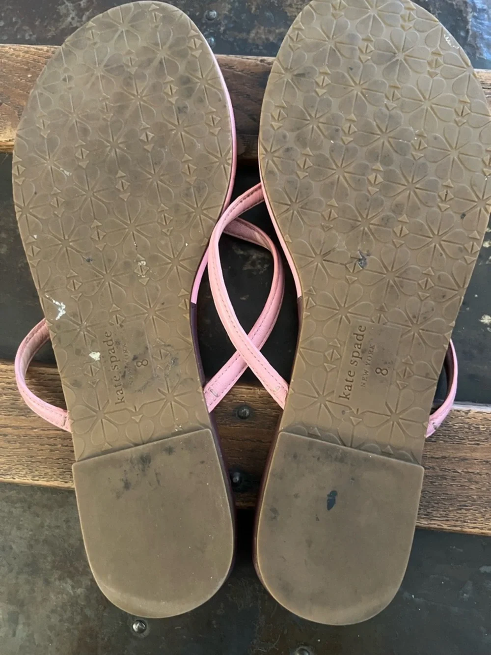 Kate Spade Women's Pink and purple Thong Sandals